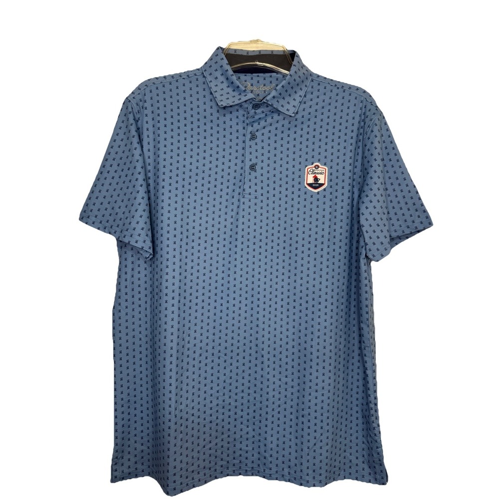 Barstool Sports Golf‎ Polo Shirt Men's Medium All Over Print Classic 2025